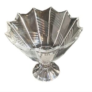 BOHEMIA REAL CLEAR CRYSTAL SPIDER WEB FRUIT STAND‎